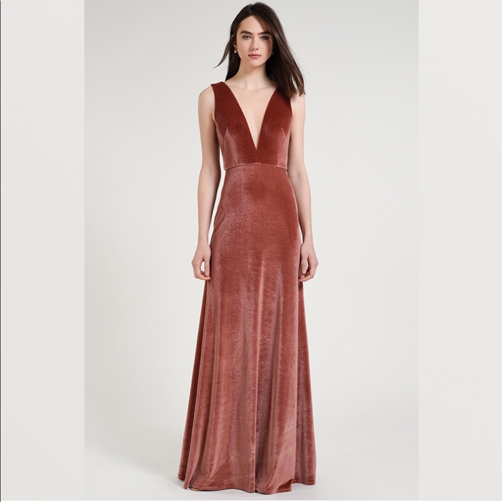 Jenny Yoo Logan bridesmaid Dress in English Rose